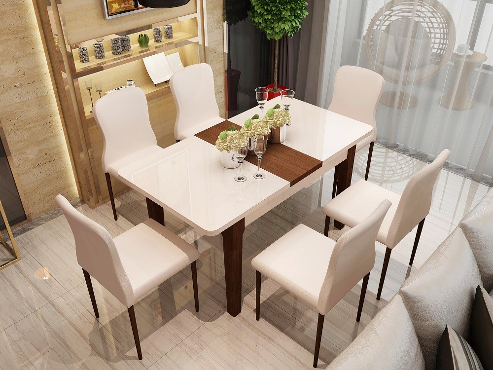 Những bộ bàn ăn 6 ghế hiện đại hợp túi tiền đang chờ đón bạn tại đây. Với các lựa chọn thiết kế đa dạng và màu sắc trẻ trung, bạn sẽ dễ dàng tìm thấy bộ bàn ăn 6 ghế phù hợp với gu thẩm mỹ của mình. Hãy tạo ra một không gian phòng ăn hiện đại và tươi mới cho gia đình bạn với các lựa chọn bàn ăn hiện đại này.