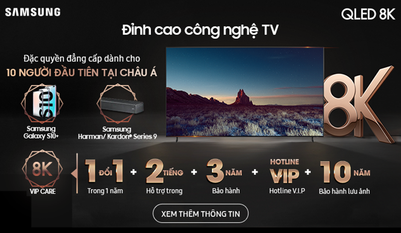 Đặt trước Samsung QLED TV 8K – nhận ngay combo thời thượng cùng ưu đãi “KHỦNG” 