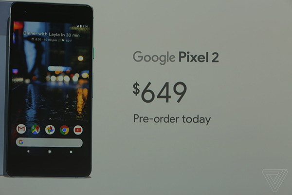 Mức giá của Pixel 2 