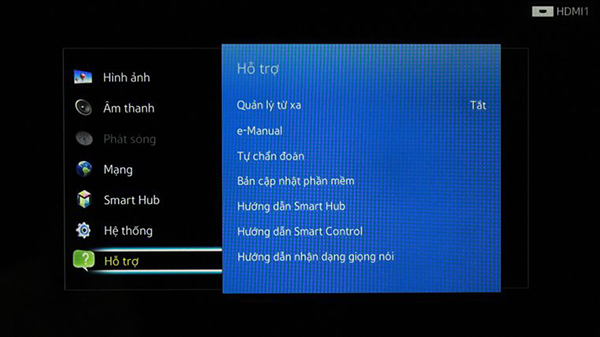 Hướng dẫn khôi phục cài đặt gốc trên smart tivi Samsung chạy giao diện Smart Hub