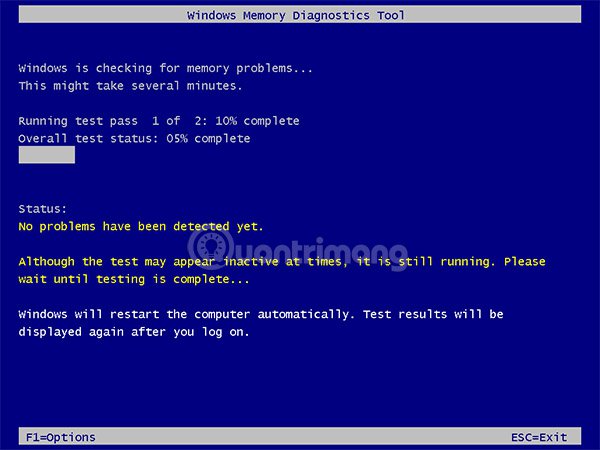 Hướng dẫn kiểm tra lỗi RAM và thông tin RAM trên laptop Windows