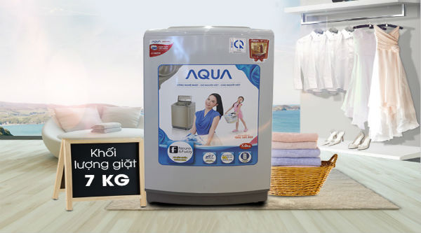 Máy giặt Aqua được thiết kế đa dang khối lượng giặt