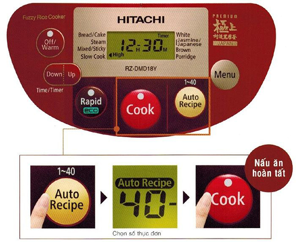 Những lý do bạn nên mua nồi cơm điện Hitachi cho những bữa cơm trong gia đình