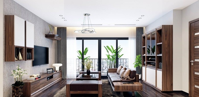 Mẫu thiết kế nội thất căn hộ phong cách hiện đại đẹp tinh tế