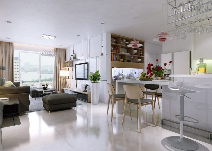 Thiết kế nội thất nhà bếp đẹp: Không gian nhà bếp của bạn sẽ trở nên đẹp hơn bao giờ hết với những thiết kế nội thất đầy tinh tế và thẩm mỹ. Với tông màu trung tính và sự sáng tạo bằng chất liệu, bạn có thể tự do sáng tạo không gian bếp phù hợp với phong cách sống của bạn.