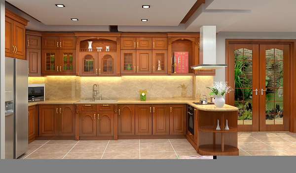 nội thất nhà bếp bằng gỗ