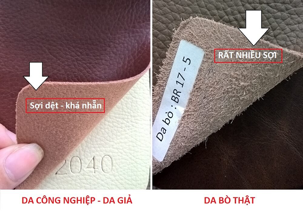 sofa da thật 