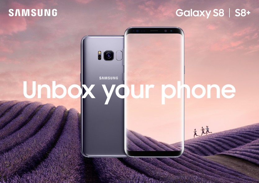 Samsung galaxy s8+ tím khói