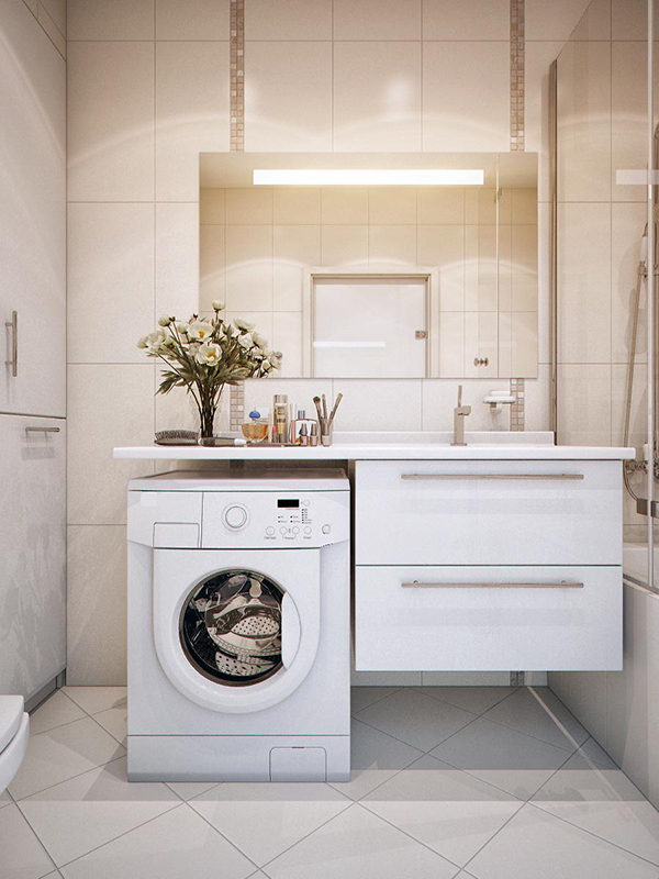 Đặt máy giặt trong nhà tắm giờ đây không còn là điều xa lạ nữa. Với thiết kế tiện nghi, bạn có thể giặt quần áo và tắm một cách thoải mái và tiện lợi. Hãy tham khảo hình ảnh để biết thêm về cách sắp xếp phòng tắm thông minh và hợp lý.