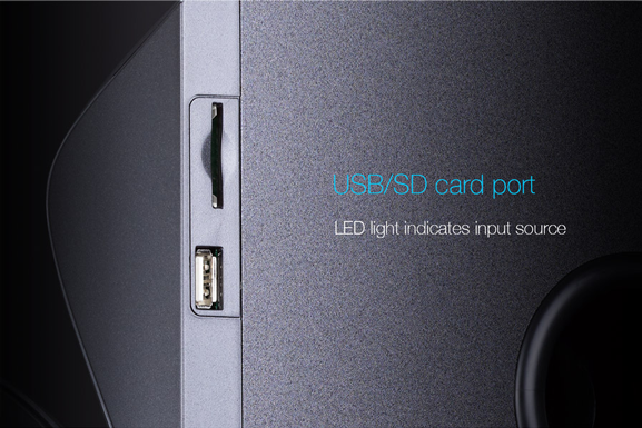 Thiết kế loa FENDA A150X hỗ trợ USB và SD 