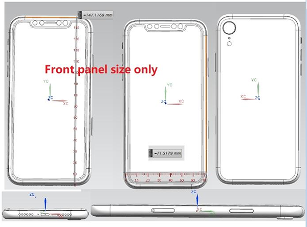 Toàn bộ thiết kế sơ bộ của iPhone mới được rò rỉ: cụm 3 camera sau, màn hình 6.5 inch