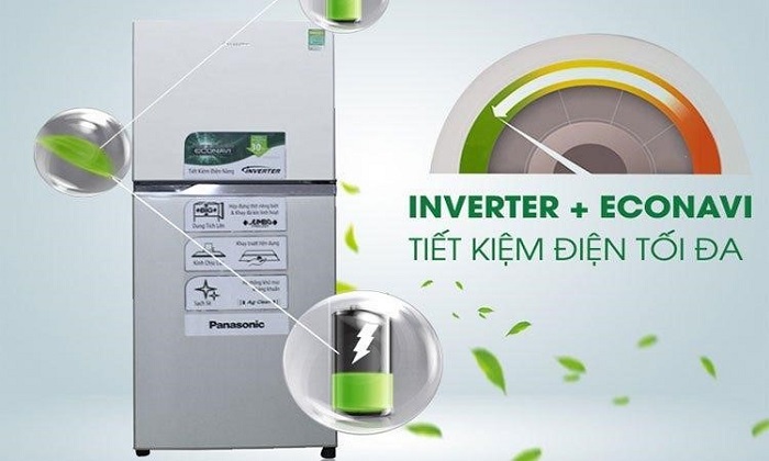 Tủ lạnh Panasonic NR- BL2627VSV1 sử dụng công nghệ Inverter với cảm ứng thông minh Econavi tiết kiệm điện tối đa