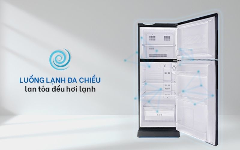 Công nghệ làm mát 360 độ giúp tỏa ra luồng lạnh đa chiều