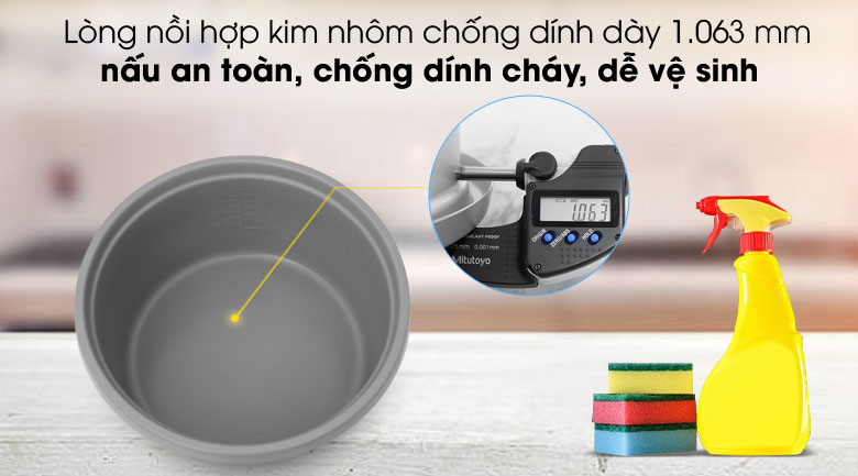 Lòng nồi hợp kim nhôm phủ chống dính