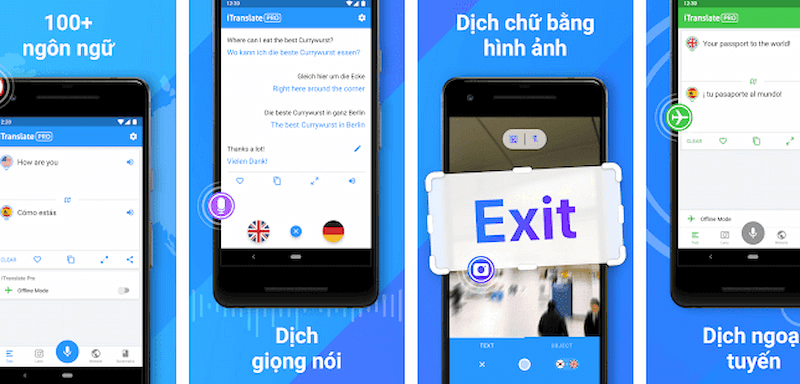 app dịch tiếng trung trên màn hình điện thoại