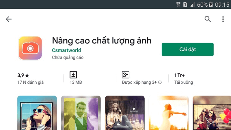 app làm nét ảnh bằng Enhance Photo Quality