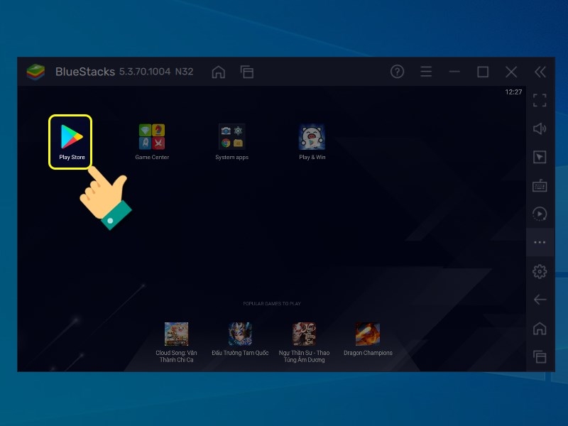 Đăng nhập tài khoản BlueStacks bước 2