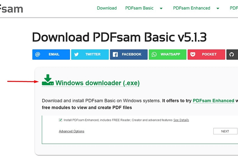 cách ghép file pdf bằng PDFsam bước 1