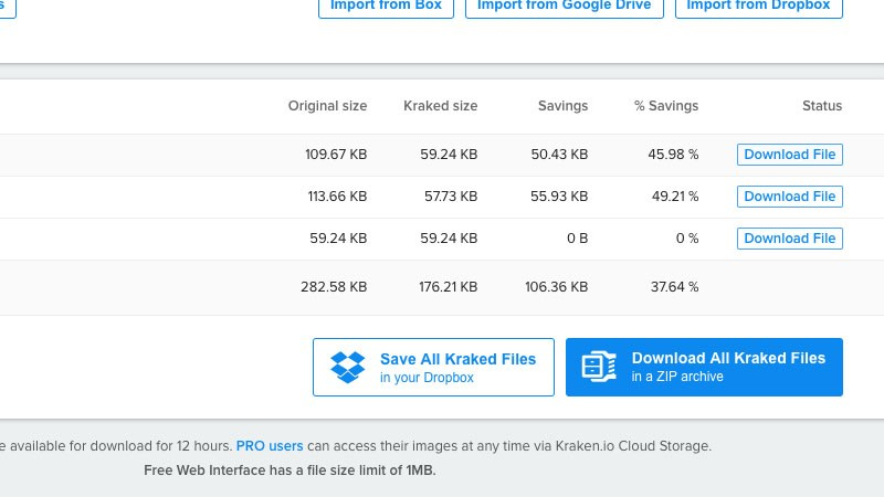 Giảm dung lượng hình ảnh từ Kraken.io 3