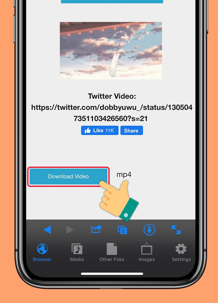 cách tải video gif twitter cho ios 6