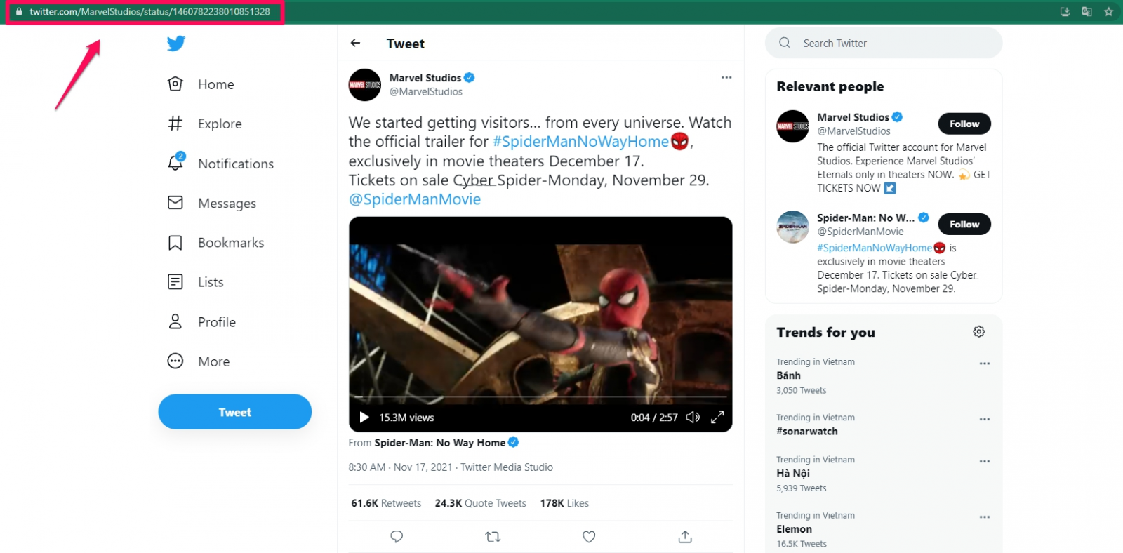 cách tải video twitter máy tính 1