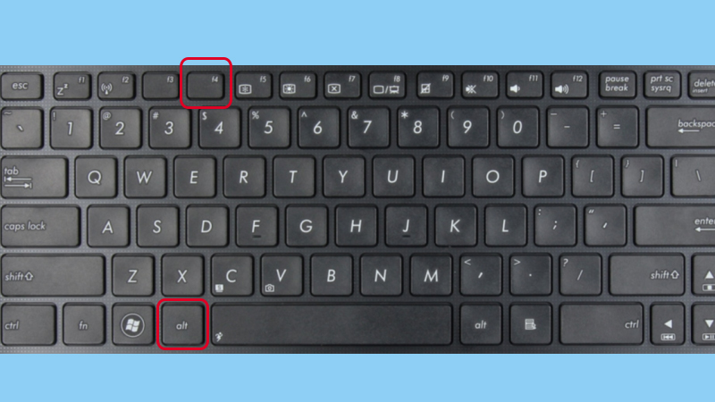 cách tắt PC bởi keyboard 3