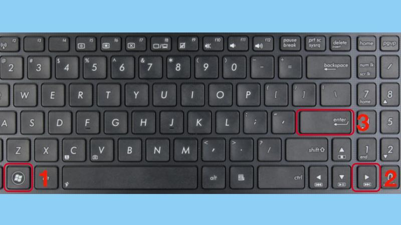 cách tắt PC bởi keyboard mang lại Window 7 bước 1