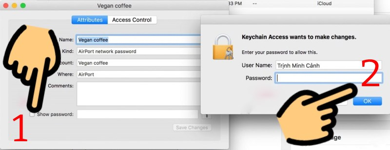 Xem mật khẩu Wifi trên điện thoại iPhone bằng iCloud Keychain bước 2