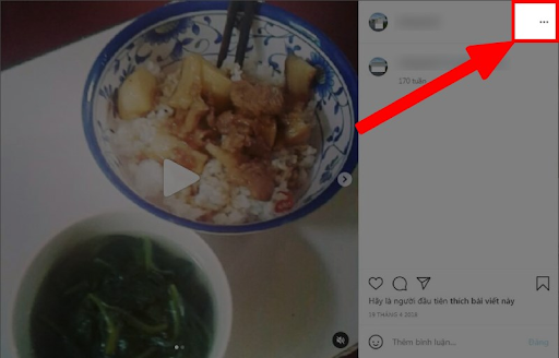 Cách xóa một bài viết trên Instagram bằng máy tính bước 1