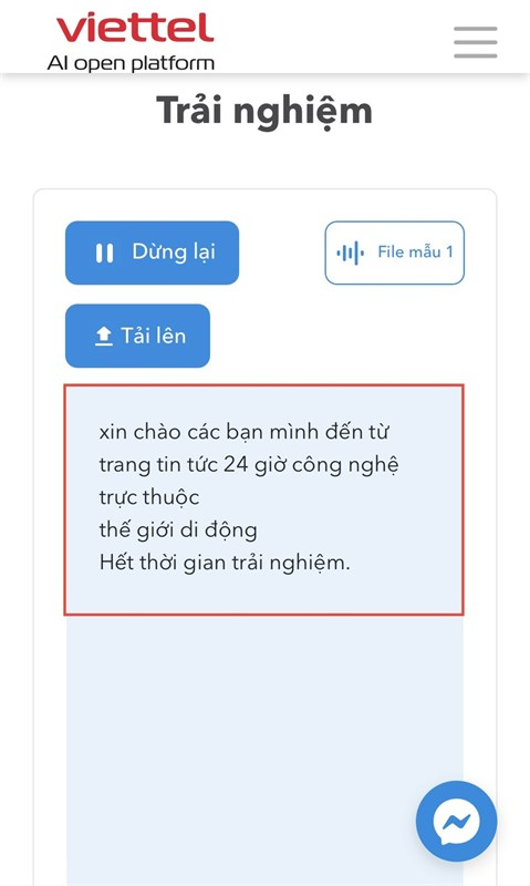 Sử dụng Viettel AI chuyển giọng nói thành văn bản trên iPhone 3