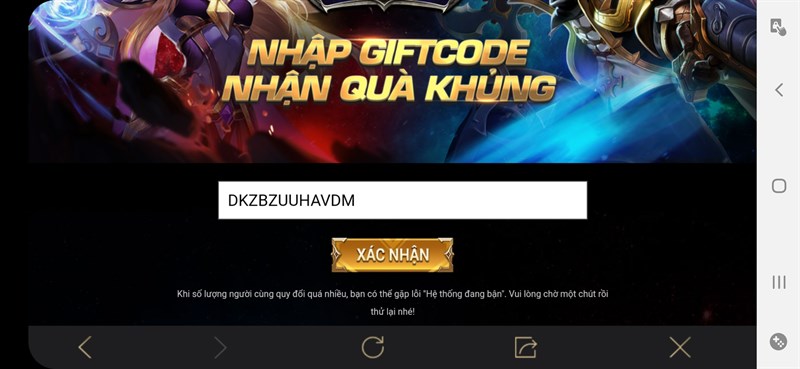 Tổng hợp code Liên Quân