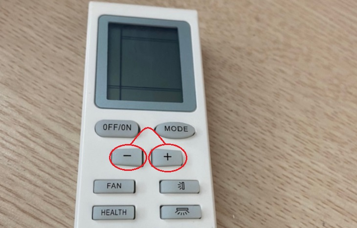 Mở khóa remote máy lạnh khi điều khiển điều hòa không hiển thị nhiệt độ