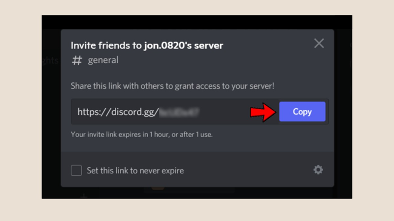 hướng dẫn mời bạn vào server discord