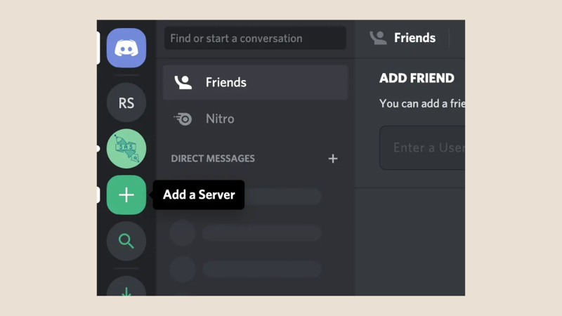 Cách tham gia vào một server Discord khác