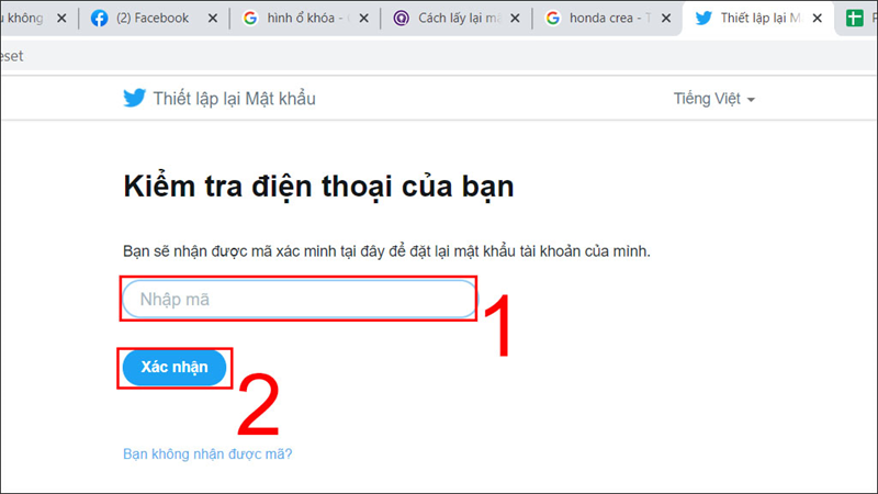 đổi mật khẩu Twitter khi quên mật khẩu trên máy tính 6