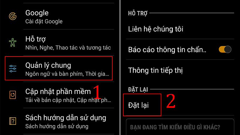 Xóa tài khoản Samsung Account