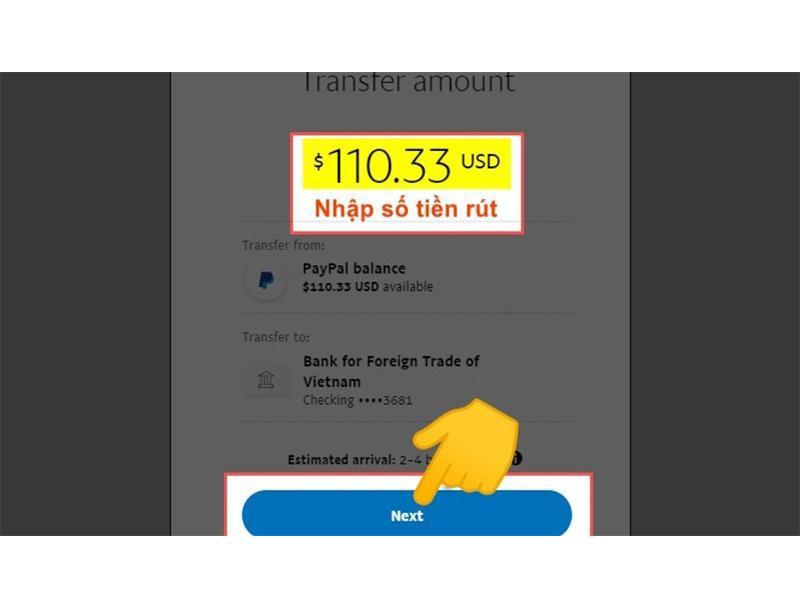 hướng dẫn rút tiền trên PayPal