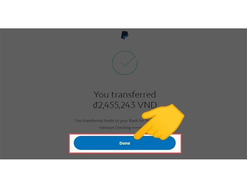 rút tiền từ Paypal về ngân hàng.