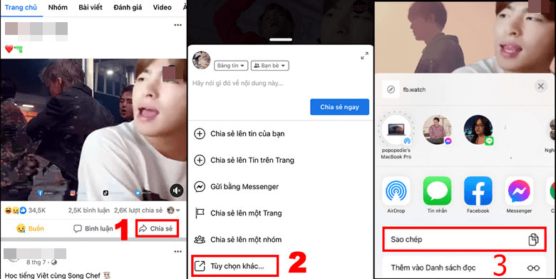 Tải video Facebook về iPhone bằng snapsave.app/vn 1