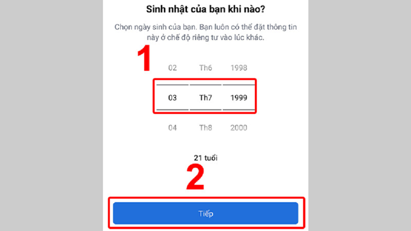 tạo tài khoản facebook mới trên điện thoại