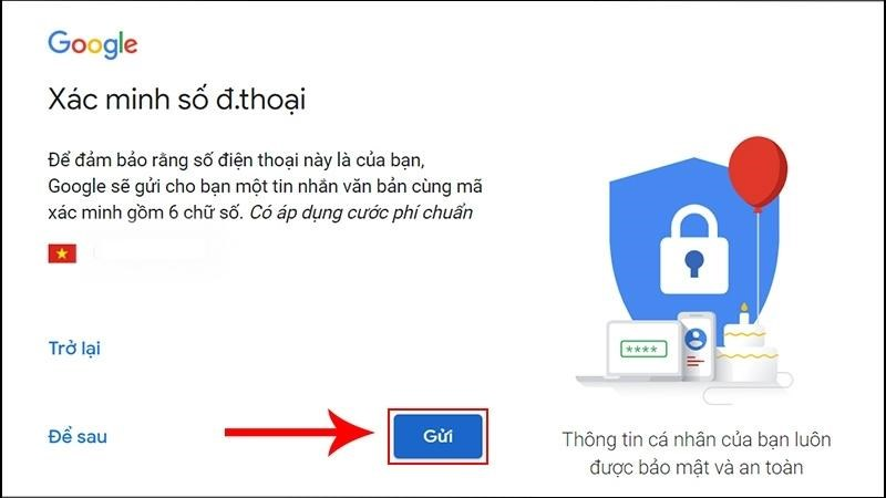 tạo tài khoản gmail trên máy tính bước 3