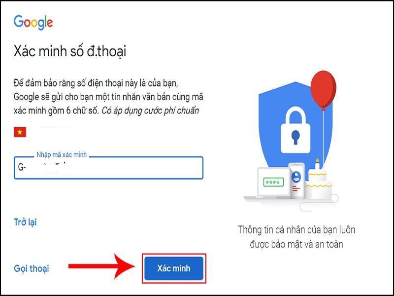 tạo tài khoản gmail trên máy tính bước 4