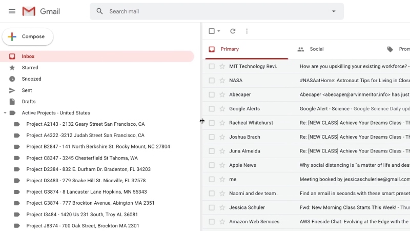 tao gmail mới