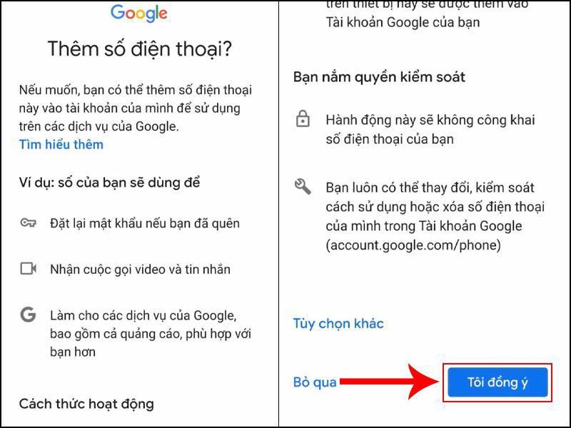 tạo tài khoản gmail trên điện thoại android bước 4