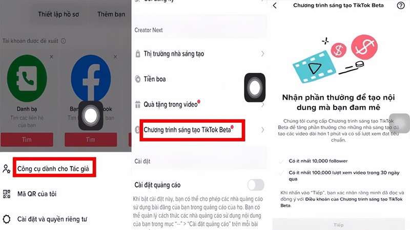 đăng ký tiktok beta