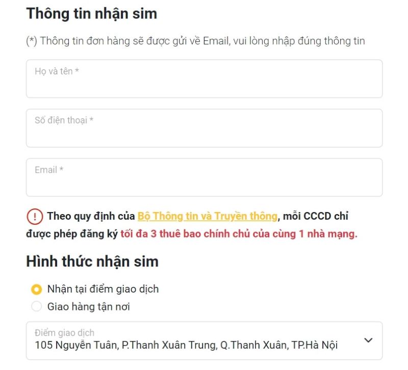 Cách đăng ký thuê bao điện thoại đầu số 059 chính chủ bước 4