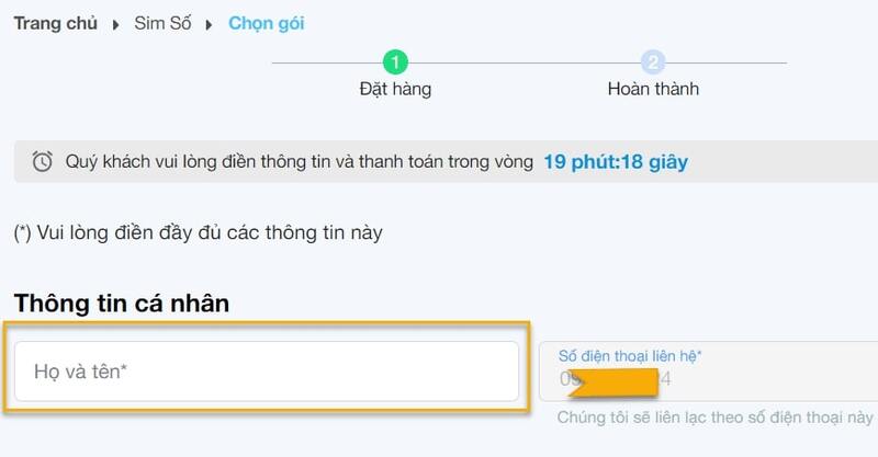  Đăng ký thuê bao 083 online tại website VinaPhone bước 6