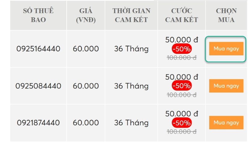 Cách đăng ký thuê bao điện thoại đầu số 092 chính chủ bước 3