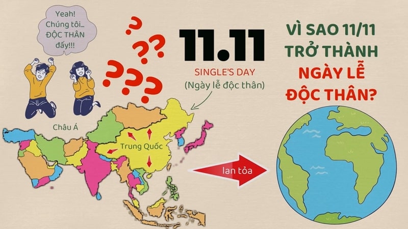 Khám phá ngày lễ độc thân 11/11 ở các nước 