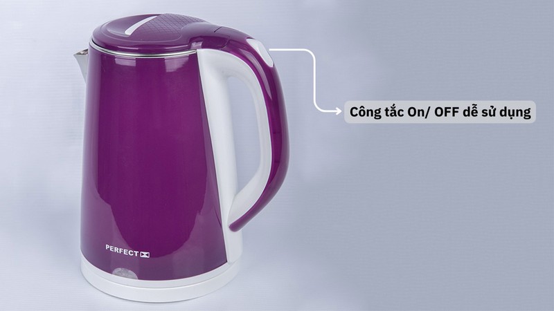 Sản phẩm sử dụng công tắc On/Off đơn giản mang lại sự tiện lợi cho người dùng.